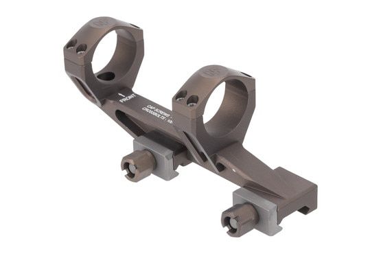 Nightforce 30mm 20 MOA UltraMount Scope Mount has an anodized dark earth finish